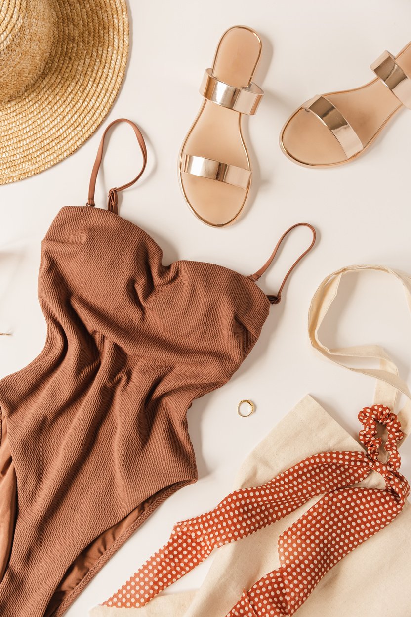 Women's Neutral Colored Summer Clothing and Accessories 